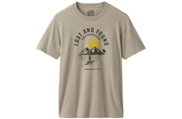 Image of prAna Bradhaw T-Shirt - Mens, Dark Khaki Heather, Medium, M13190644-DKHT-M