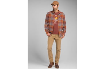 Image of prAna Bradhaw T-Shirt - Mens, Maple Heather, Medium, M13190644-MPHT-M