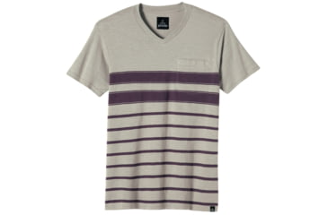 Image of prAna Breyson V-Neck T-Shirt - Men's-Dark Eggplant-X-Large