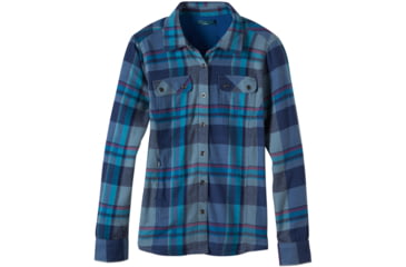 Image of prAna Bridget Lined Shirt - Women's-Vintage Cobalt-Large