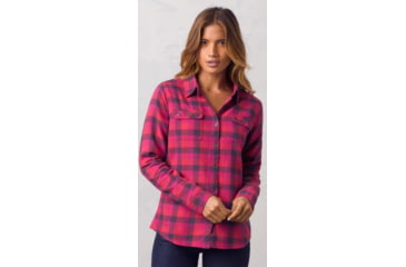 Image of prAna Bridget Lined Shirt - Women's-Deep Fuchsia-Small