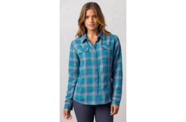 Image of prAna Bridget Lined Shirt - Women's-Tidal Teal-Medium