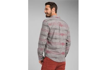 Image of prAna Broderick Long Sleeve - Slim - Mens, Gravel, Small, M23190635-GRA-S
