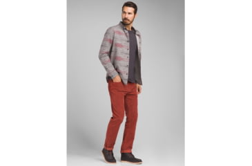 Image of prAna Broderick Long Sleeve - Slim - Mens, Gravel, Small, M23190635-GRA-S
