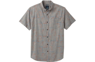 Image of prAna Broderick Slim Fit Shirt - Mens, Gravel Tile, Medium, M11191533-GATI-M