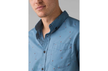 Image of prAna Broderick Slim Fit Shirt - Mens, Nickel Cherries, Small, M11191533-NICH-S