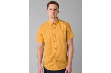 Image of prAna Broderick Slim Fit Shirt - Mens, Toffee Cherries, Large, M11191533-TOCH-L