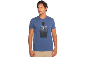 Image of prAna Business T-Shirt - Men's-Denim Heather-X-Large