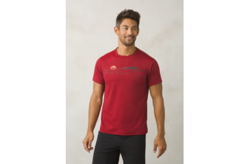 Image of Prana Calder Short Sleeve Mens, Crimson, Small, M1CALS116-CRI-S