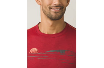 Image of Prana Calder Short Sleeve Mens, Crimson, Small, M1CALS116-CRI-S