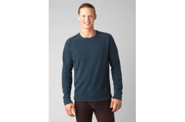 Image of prAna Cardiff Fleece Crew - Men's, Extra Large, Dark Sky Heather, 1967981-400-ST-XL