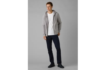 Image of prAna Cardiff Fleece Full Zip Hoodie, Heather Grey, XLarge, 1967701-020-ST-XL