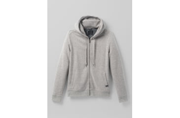 Image of prAna Cardiff Fleece Full Zip Hoodie, Heather Grey, XLarge, 1967701-020-ST-XL