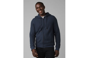 Image of prAna Cardiff Fleece Full Zip Hoodie, Nautical Heather, Small, 1967701-400-ST-S