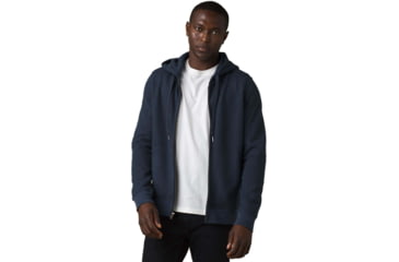 Image of prAna Cardiff Fleece Full Zip Hoodie, Nautical Heather, Small, 1967701-400-ST-S