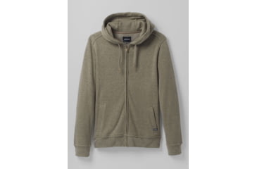 Image of prAna Cardiff Fleece Full Zip Hoodie, Rye Green, Small, 1967701-300-ST-S