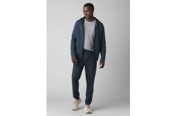 Image of prAna Cardiff Fleece Sweatpant - Men's, Large, Dark Sky Heather, 1968021-400-30-L