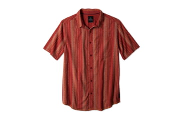 Image of prAna Carillo Short Sleeve Woven Shirt - Men's-Tomato-Small