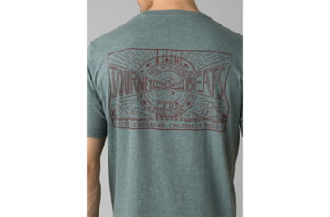 Image of prAna Castle Crest T-Shirt - Mens, Smoky Blue Heather, Large, M11201593-SMHT-L