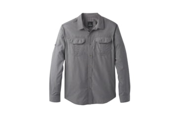 Image of prAna Citadel Long Sleeve Shirt - Men's, Gravel, Small, M21170308-GRA-S