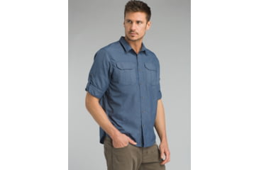 Image of prAna Citadel Long Sleeve Shirt - Mens, Equinox Blue, XXLarge, M21170308-EQBL-XXL