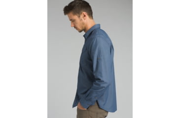 Image of prAna Citadel Long Sleeve Shirt - Men's, Equinox Blue, XXLarge, M21170308-EQBL-XXL
