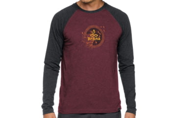Image of prAna Cliff Long Sleeve Shirt - Men's-Mahogany-Medium