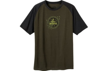 Image of prAna Cliff T-Shirt - Men's-Dark Olive-Small