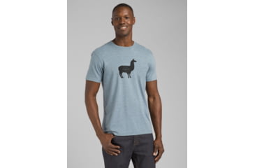 Image of prAna Como Te Journeyman T-Shirt - Mens, Blue Note Heather, Small, M13191588-BNHT-S