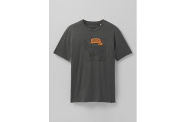 Image of prAna Como Te Llama Journeyman 2 T-Shirt, Charcoal Heather, Small, 1966801-001-ST-S