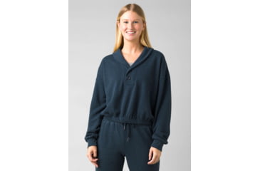 Image of prAna Cozy Up Michie Top - Women's, Large, Dark Sky Heather, 1966951-400-L