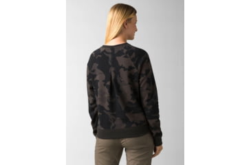 Image of prAna Cozy Up Sweatshirt - Womens, Black Camo, Extra Small, 1967291-001-XS