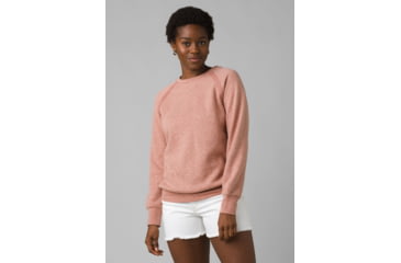 Image of prAna Cozy Up Sweatshirt - Womens, Cloud Blush Heather, XS, 1961311-650-XS