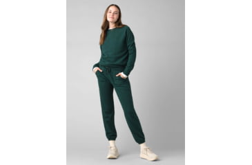 Image of prAna Cozy Up Sweatshirt - Womens, Deep Pine Heather, Small, 1967291-300-S