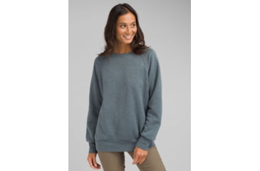 Image of prAna Cozy Up Sweatshirt - Womens, Grey Blue Heather, Large, W23180582-GBHT-L
