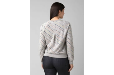 Image of prAna Cozy Up Sweatshirt - Womens, Heather Grey Ditsy Road, Medium, 1967291-020-M