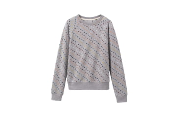Image of prAna Cozy Up Sweatshirt - Womens, Heather Grey Ditsy Road, Medium, 1967291-020-M