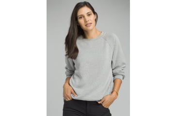 Image of prAna Cozy Up Sweatshirt - Womens, Heather Grey, XSmall, W23180582-HTGY-XS