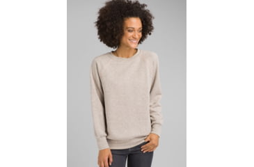 Image of prAna Cozy Up Sweatshirt - Womens, Oatmeal Heather, Medium, W23180582-OAHT-M