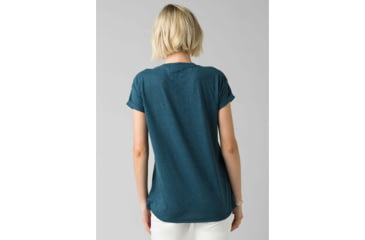 Image of prAna Cozy Up T-Shirt - Womens, Atlantic Heather, Small, W13180737-ALHT-S