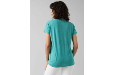 Image of prAna Cozy Up T-Shirt - Womens, Azurite Heather, Small, W13180737-AZHT-S