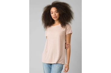 Image of prAna Cozy Up T-Shirt - Womens, Champagne Heather, Medium, W13180737-CWHT-M