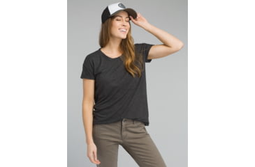 Image of prAna Cozy Up T-Shirt - Women's, Charcoal Heather, Medium, W13180737-CCHT-M