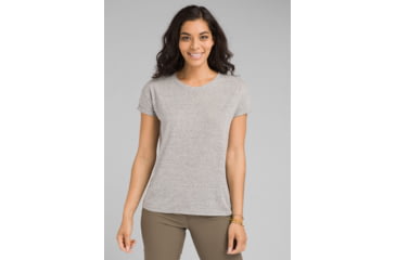 Image of prAna Cozy Up T-shirt - Womens, Heather Grey, Medium, W13180737-HTGY-M