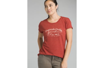 Image of prAna Cozy Up T-shirt - Women's, Mulled Wine Heather, Medium, W13180737-MWHT-M