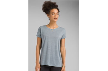 Image of prAna Cozy Up T-shirt - Womens, Vintage Blue Heather, Extra Small, W13180737-VBHT-XS