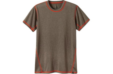 Image of prAna Crux Crew T-Shirt - Men's-Mud-X-Large