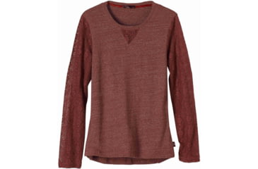 Image of prAna Darla Top - Women's-Deep Marsala-X-Small