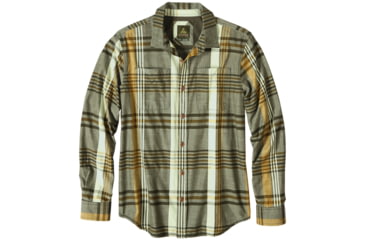 Image of prAna Delaney Flannel Shirt - Men's-Dark Olive-X-Large