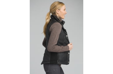 Image of prAna Diva Vest, Snap Button Closure - Womens, Black, XSmall, W13180560-BLK-XS